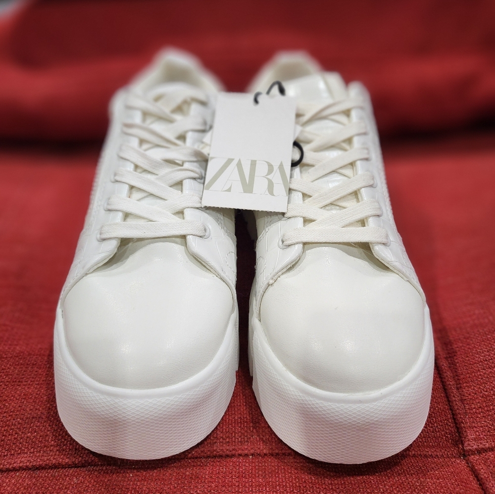 ZARA | White chunky platform sneakers | Size 38